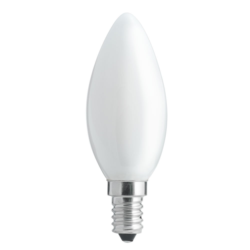 E14 4,5W 2700K Regulable en 3 niveles Blanco De Unison - L&aacute;mpara de ara&ntilde;a con fuente de luz E14 de color opalino y efecto de 4,5 W y luz c&aacute;lida de 2700 K que proporciona una iluminaci&oacute;n suave y atmosf&eacute;rica.