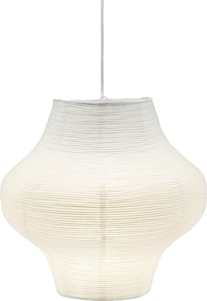 Sani Pantalla Excl. Colgante Ø45 Blanco Lámpas de techo De PR Home - Sani tiene la forma de una calabaza con un di&aacute;metro de 44,5 cm y una altura de 42,5 cm.