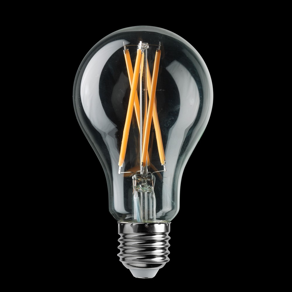 E27 normal 11W 3000K Regulable Transparente De Unison - La fuente de luz transparente est&aacute;ndar E27 UNI-LEDISON con una potencia de 11 W y una luz c&aacute;lida de 3000 K es una fuente de luz regulable que proporciona una iluminaci&oacute;n confortable y flexible.