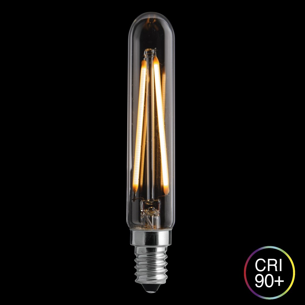 E14 XL Tubular 2,5W 2200K Regulable Transparente De Unison - Tiene una potencia de 2,5W y una temperatura de color de 2200K, lo que proporciona una luz c&aacute;lida y agradable.