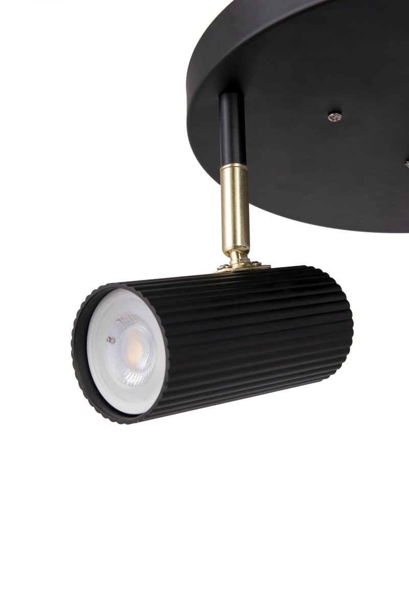 Hubble 3 Negro foco de techo De Globen Lighting - 