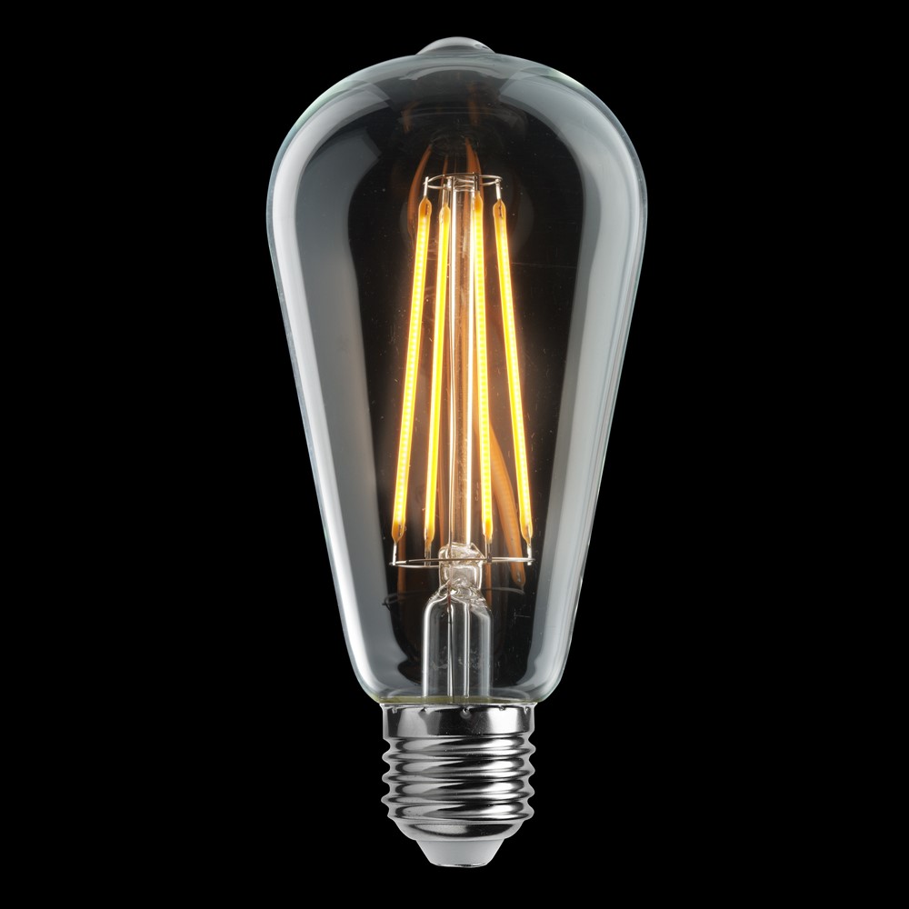 E27 7W 2200K Regulable en 3 niveles Transparente De Unison - La fuente de luz E27, apta para navegaci&oacute;n, con efecto de 7 W y luz c&aacute;lida de 2200 K, es perfecta para crear un ambiente atmosf&eacute;rico y acogedor.