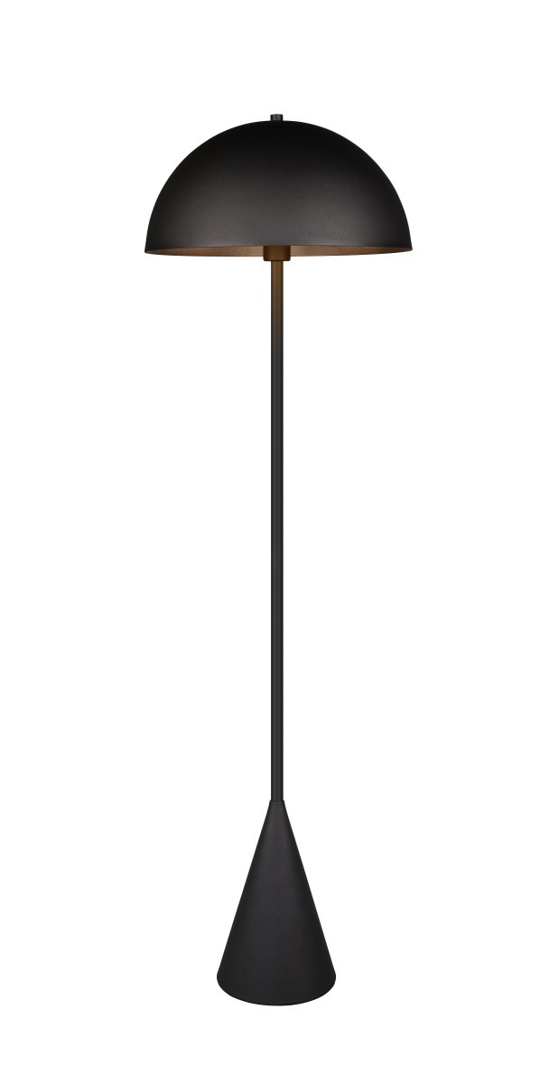 Alfie Negro lámpara de pie De Trio Lighting - Gracias a su dise&ntilde;o minimalista y su acabado negro mate, Alfie se integra perfectamente en numerosos estilos de interior y, al mismo tiempo, se convierte en un objeto de iluminaci&oacute;n decorativo.
