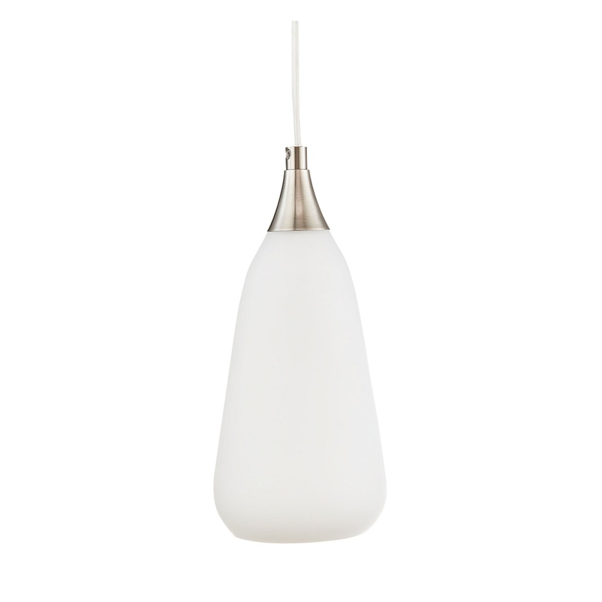 Luna Ø12 Ópalo lámpara de ventana De Oriva - Con su pantalla en forma de l&aacute;grima combinada con detalles cromados, la l&aacute;mpara crea una sensaci&oacute;n aireada y elegante que se adapta perfectamente a cualquier habitaci&oacute;n.