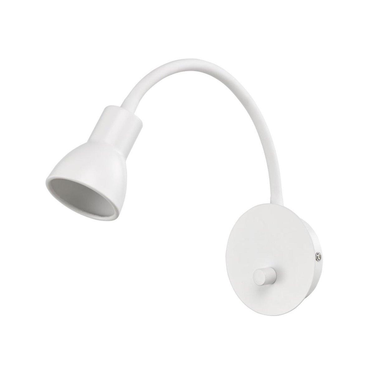Saga Blanco lámpara de lectura De Oriva - Esta moderna y elegante lámpara de pared blanca es perfecta como lámpara de lectura o iluminación de acento en el hogar.