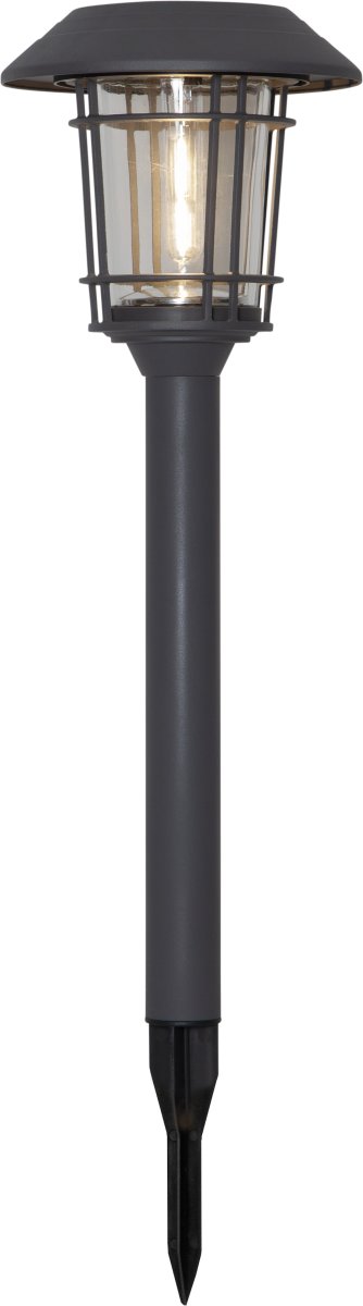 Filip Grafito lámpara solar De Star Trading - La baliza solar Filip es una soluci&oacute;n de iluminaci&oacute;n elegante y pr&aacute;ctica para jardines y senderos.