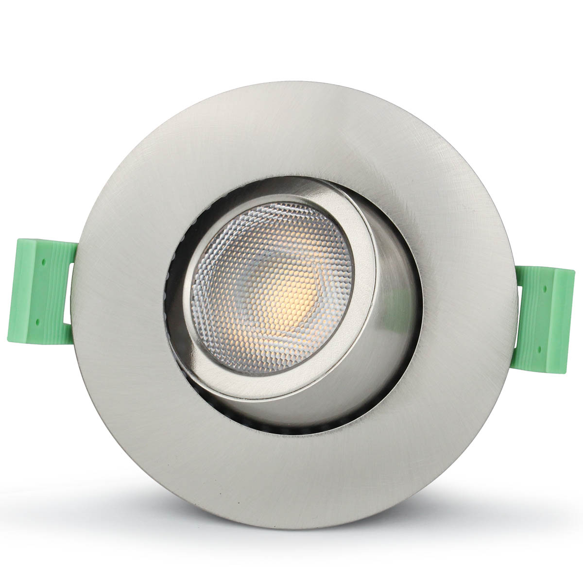 Sanna 230V 3000-4000K Acero cepillado De Llitt - Este foco ofrece una luminosidad de poco m&aacute;s de 520 l&uacute;menes y una temperatura de color ajustable de 3000 K/4000 K.
