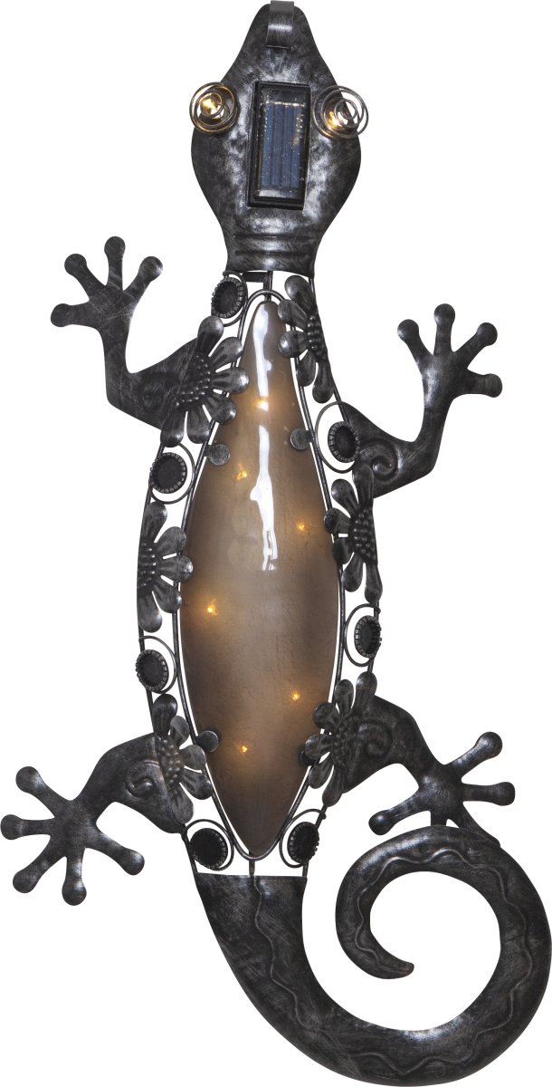 Gecko Negro lámpara solar De Star Trading - 