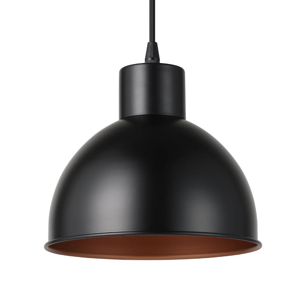 Truro Ø20 Negro Lámpas de techo De Eglo - Perfecto para colgar sobre la mesa de la cocina, la isla de la cocina o como parte de una sala de estar más moderna.