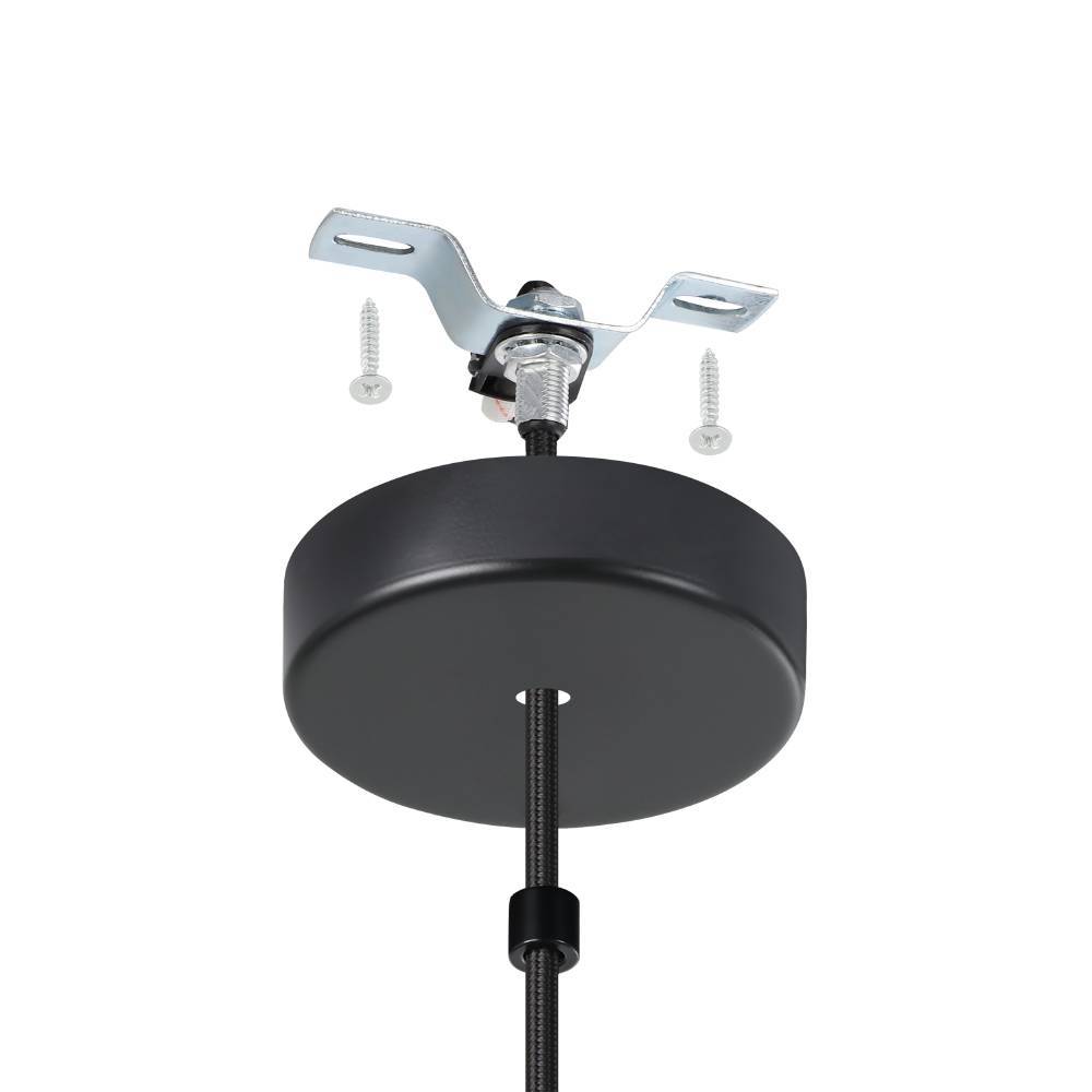 Truro Ø20 Negro Lámpas de techo De Eglo - Perfecto para colgar sobre la mesa de la cocina, la isla de la cocina o como parte de una sala de estar más moderna.