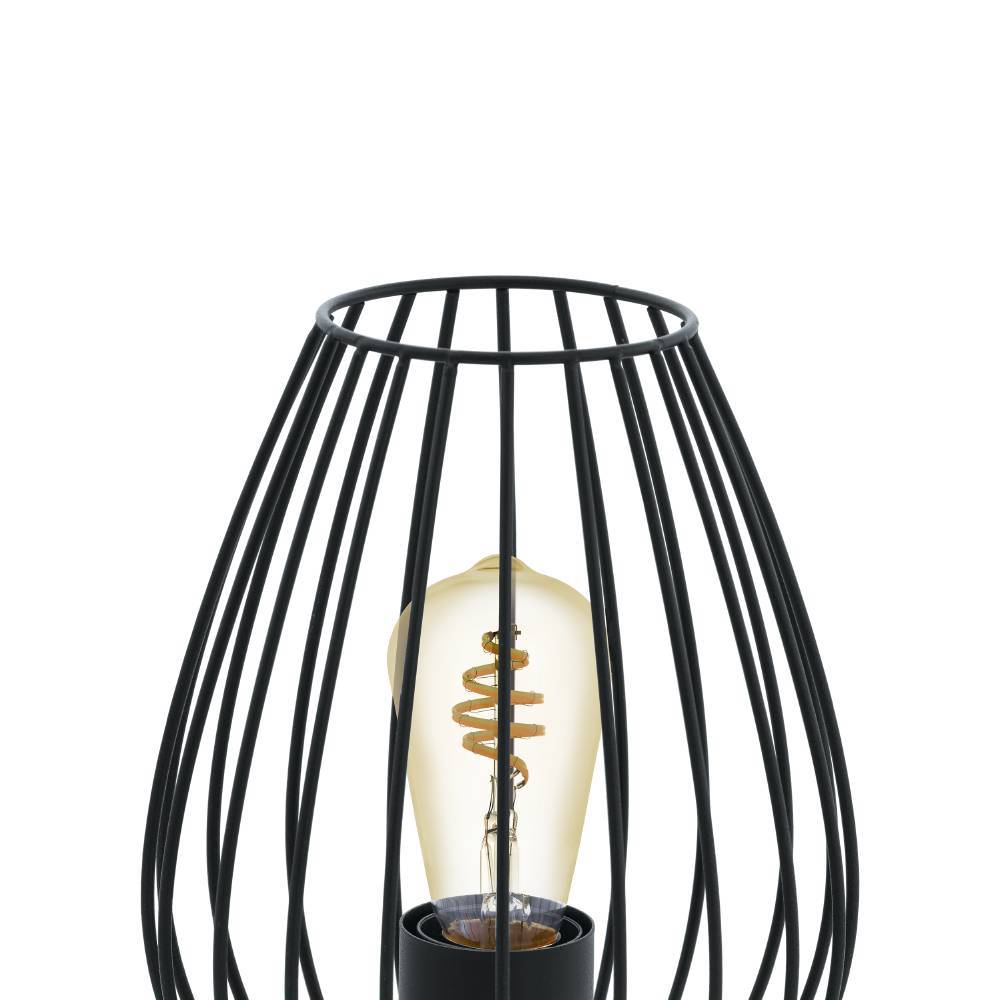 Newtown 23cm Negro lámpara de mesa De Eglo - ¡Haga de esta lámpara de mesa el punto de atracción perfecto en su hogar!