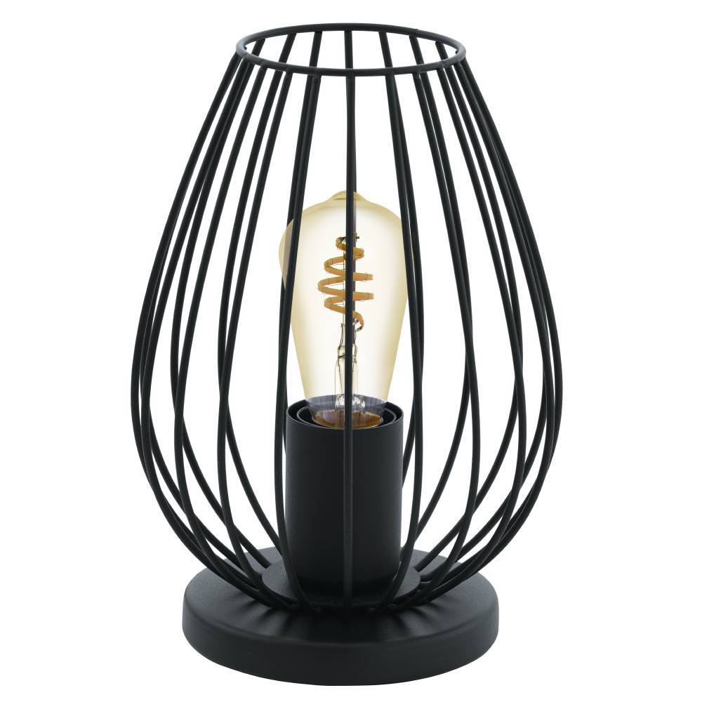 Newtown 23cm Negro lámpara de mesa De Eglo - ¡Haga de esta lámpara de mesa el punto de atracción perfecto en su hogar!