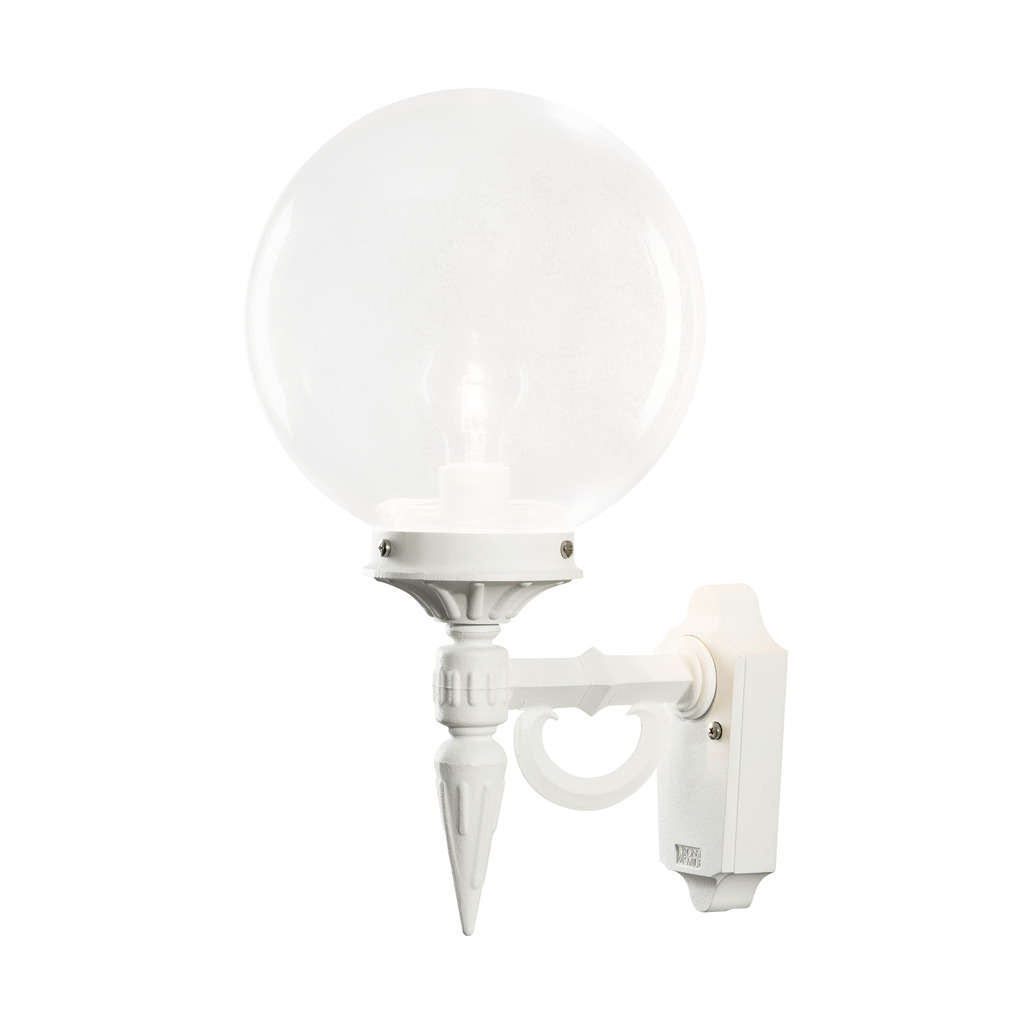 Orion Blanco lámpara de exterior De Konstsmide - Esta lámpara está hecha de materiales duraderos y puede soportar todas las condiciones climáticas, lo que la convierte en una solución duradera y confiable.