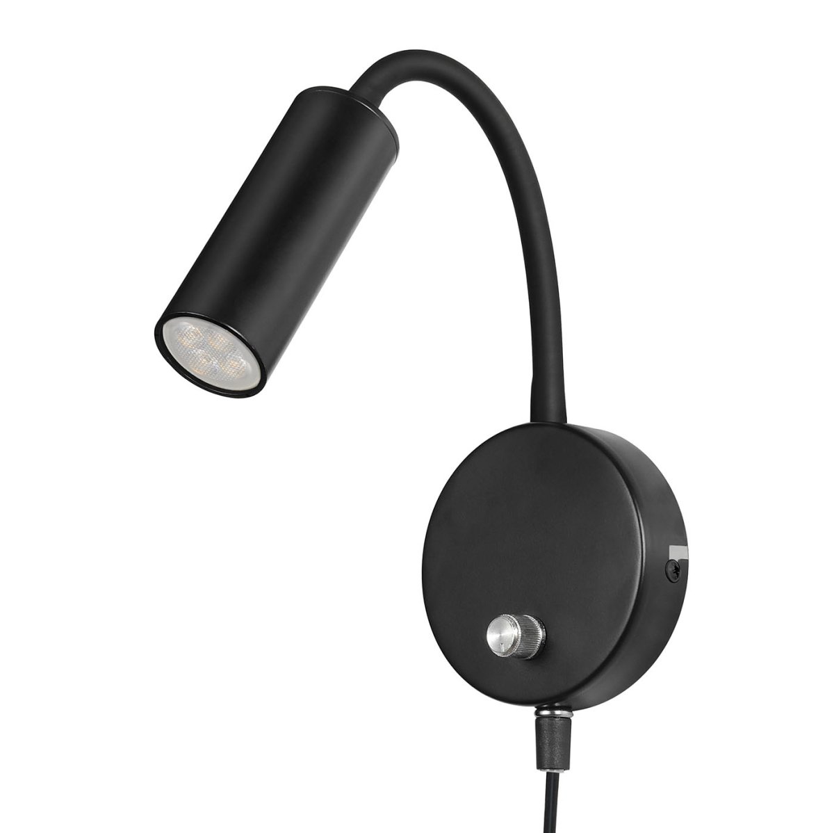 Mini Flex Negro lámpara de lectura De Oriva - Fácil de instalar y práctico: una combinación perfecta de funcionalidad y diseño.