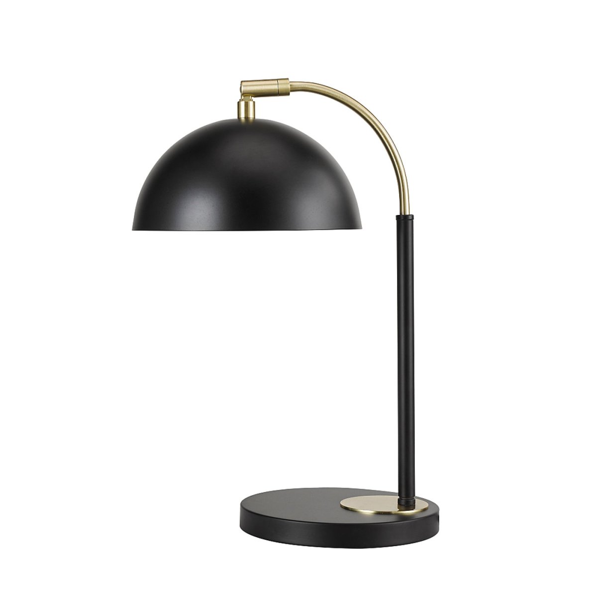 Milano 40cm Negro lámpara de mesa De Oriva - La sombrilla tiene dos fuentes de luz que proporcionan luz extra brillante cuando es necesario.