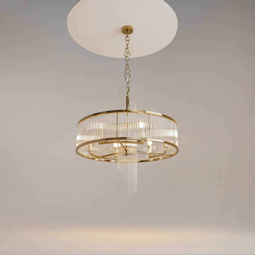 Frame Ø58 Oro Lámpas de techo De Maytoni - Los prismas dispersan la luz de una manera hermosa y efectiva que mejora la atm&oacute;sfera de la habitaci&oacute;n.