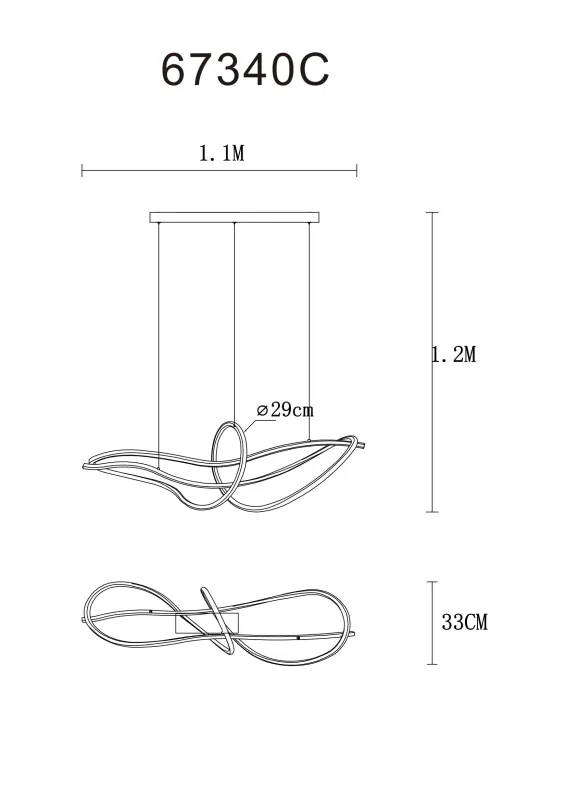 Iduna 110cm Cromo Lámpas de techo De Globo Lighting - Gracias a la temperatura de color ajustable de 2700 K a 6000 K, puede personalizar la iluminación a su gusto y crear el ambiente perfecto para cualquier ocasión.