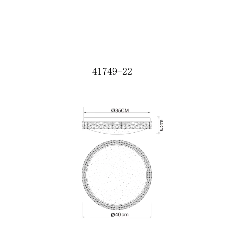 Ovi Ø40 Blanco plafón De Globo Lighting - Kombinationen av vit metall, glittrande dekordetaljer och klara plastkristaller g&ouml;r den till en riktig blickf&aring;ngare.