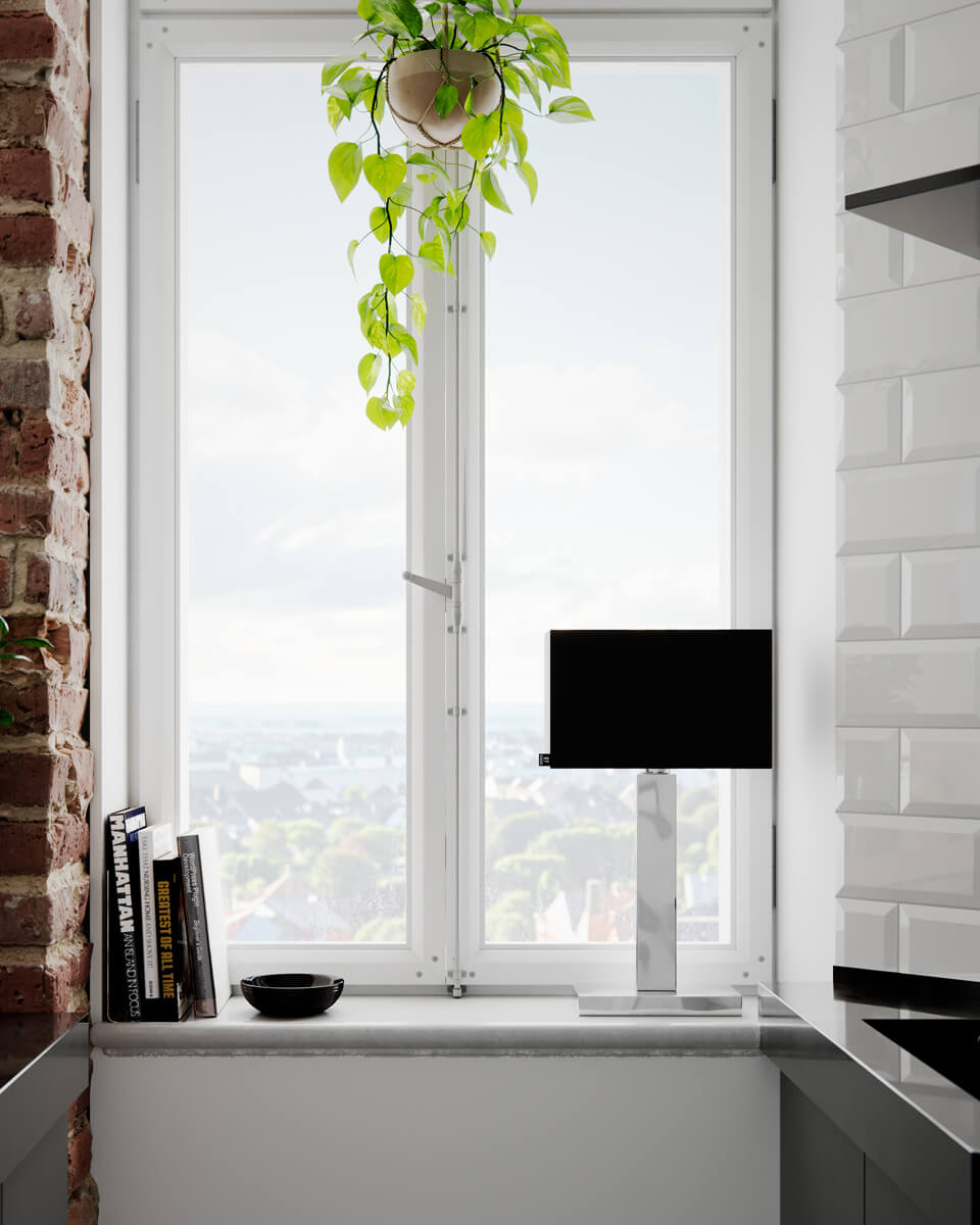 Prime 47cm Cromo lámpara de mesa De By Rydéns - Descubre las posibilidades de la l&aacute;mpara de mesa de metal Prime con pantalla de tela y crea un efecto encantador en tu ventana con su elegante dise&ntilde;o e iluminaci&oacute;n sutil.