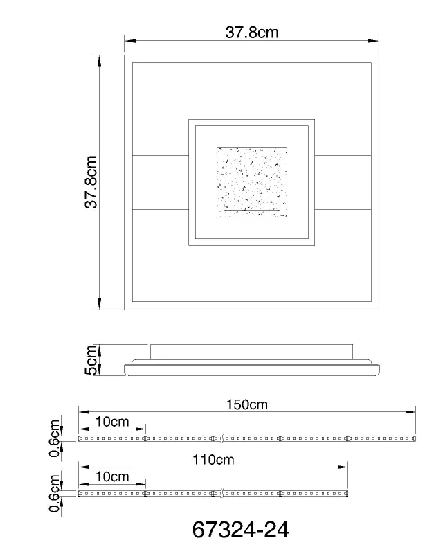 Pikara 38cm Madera plafón De Globo Lighting - Lampan &auml;r tillverkad i en stilfull kombination av metall i tr&auml;look och en mattsvart finish, vilket ger den en modern men samtidigt naturlig k&auml;nsla.