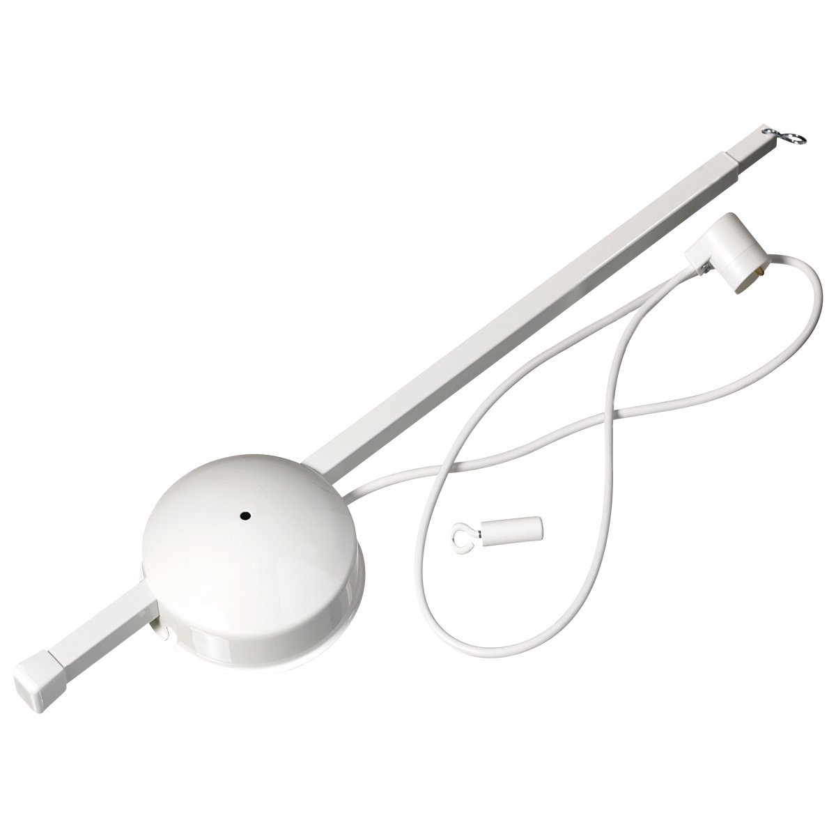 Imagen ampliada de Jan Blanco De Armaturhantverk - Con un brazo telesc&oacute;pico largo y ajustable, puede colocar la luz de techo m&aacute;s lejos de la toma de corriente del techo sin tener que perforar agujeros en el techo.