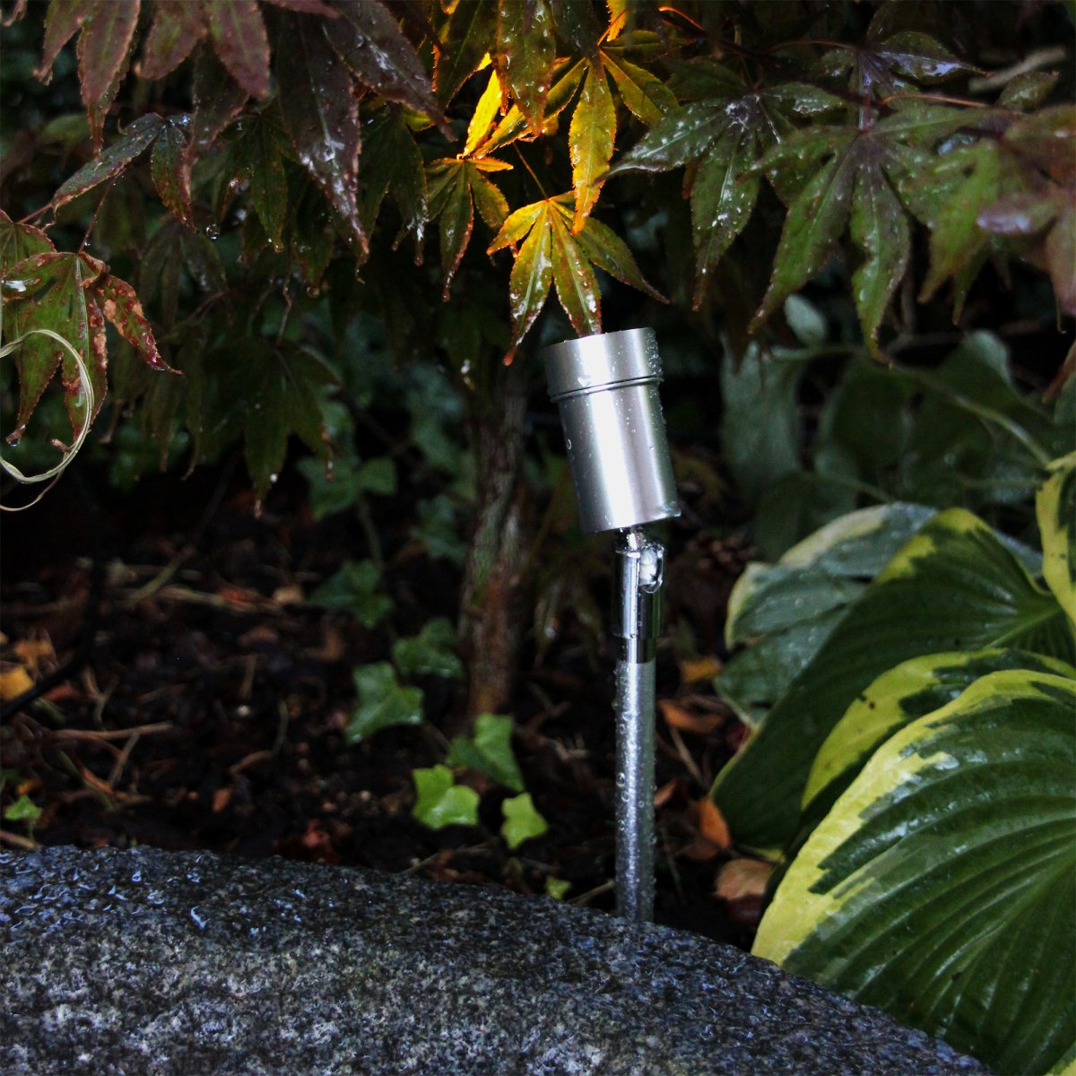 Optica Plata De Lightson - Optica es una lámpara muy pequeña adecuada para árboles y arbustos pequeños o para cualquier lugar donde desee iluminar objetos individuales, como una obra de arte o una superficie de agua.