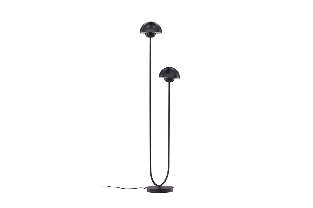 Lyckorna Negro lámpara de pie De Venture Design - Esta lámpara es perfecta para quienes buscan una lámpara decorativa pero elegante con un diseño suave que se adapte a la mayoría de habitaciones y estilos de interiores.