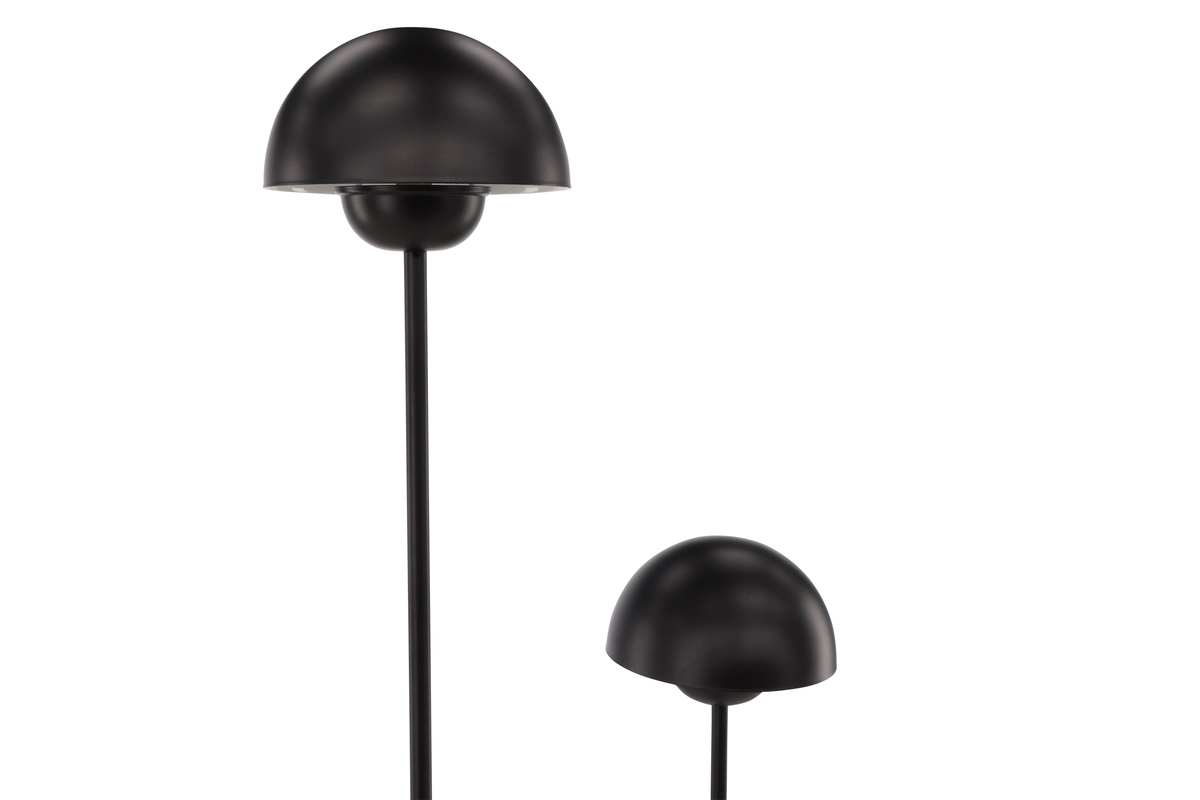 Lyckorna Negro lámpara de pie De Venture Design - Esta lámpara es perfecta para quienes buscan una lámpara decorativa pero elegante con un diseño suave que se adapte a la mayoría de habitaciones y estilos de interiores.