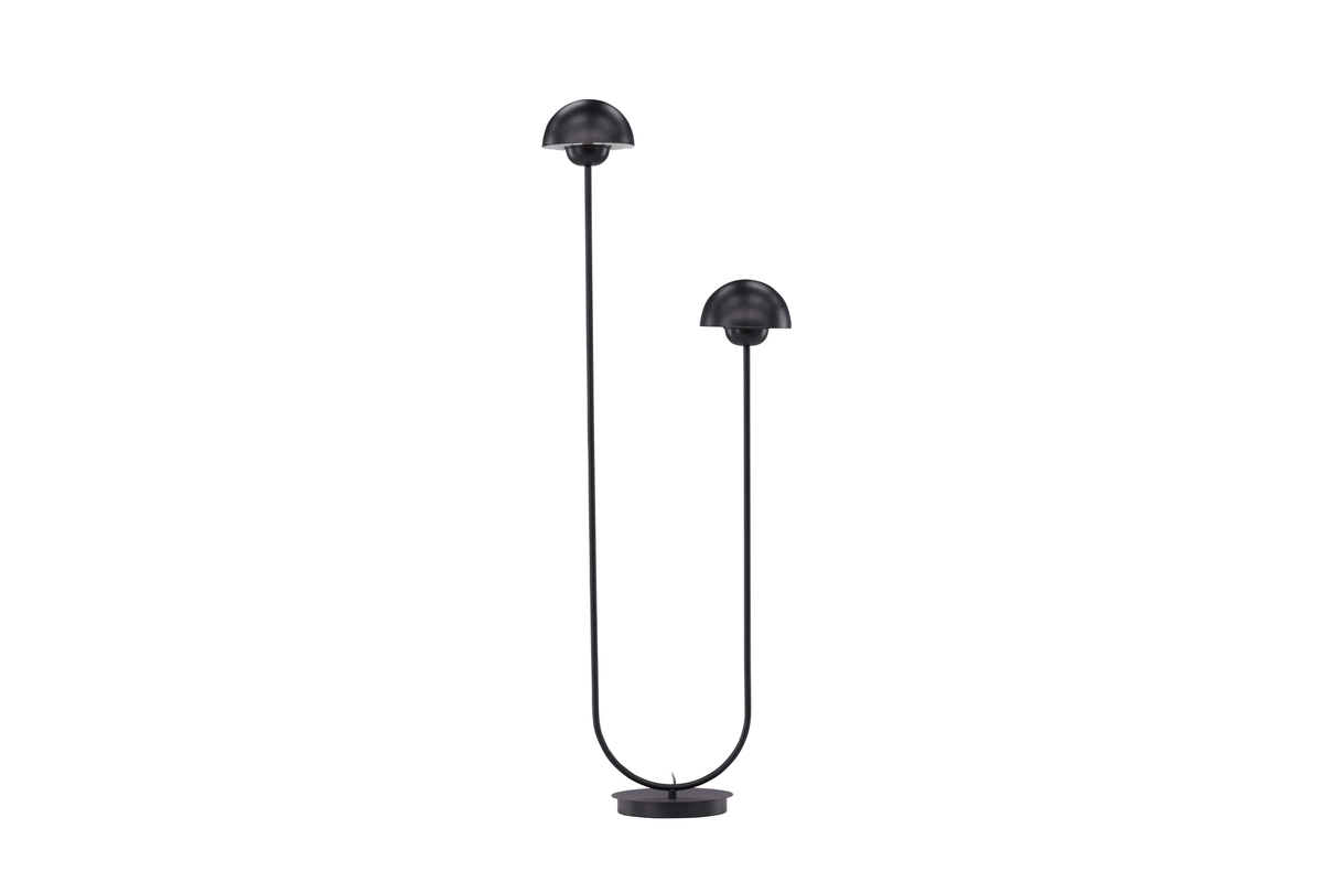 Lyckorna Negro lámpara de pie De Venture Design - Esta lámpara es perfecta para quienes buscan una lámpara decorativa pero elegante con un diseño suave que se adapte a la mayoría de habitaciones y estilos de interiores.