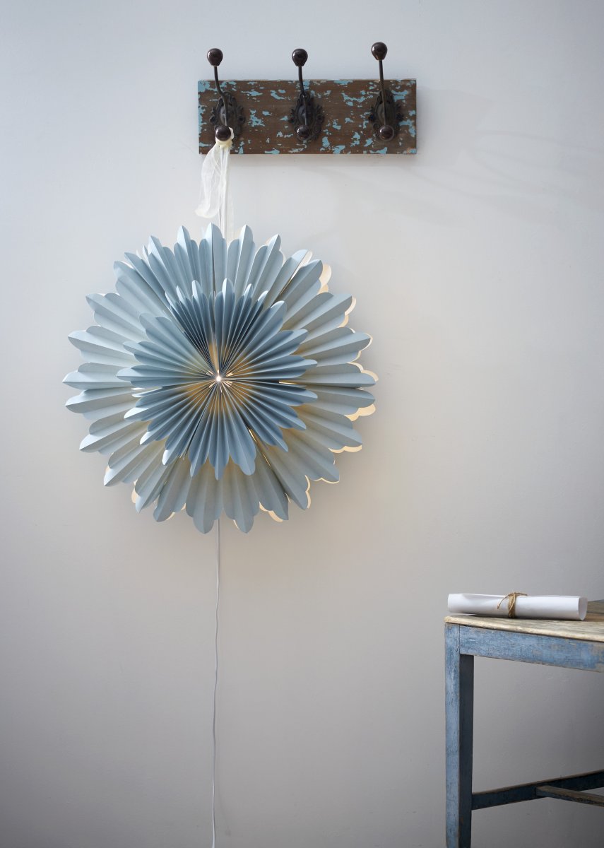 Crystal Ø50 Azul De Star Trading - Compra un soporte de cable y una fuente de luz para iluminar la estrella.