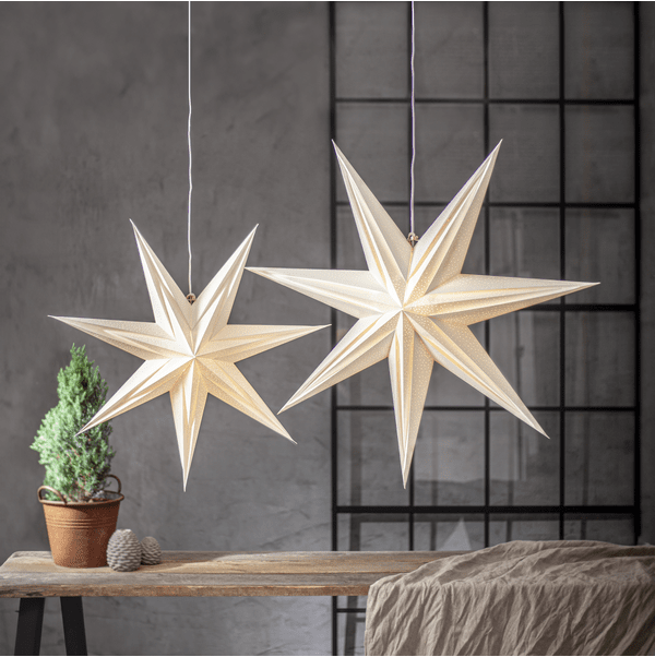 Holly Ø75 Blanco De Star Trading - Cu&eacute;lgala en la ventana o ap&oacute;yala contra la pared para crear el ambiente navide&ntilde;o perfecto.