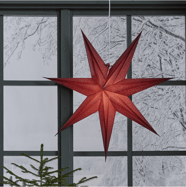 Holly Ø60 ROJO De Star Trading - Cu&eacute;lgala en la ventana o ap&oacute;yala contra la pared para crear el ambiente navide&ntilde;o perfecto.