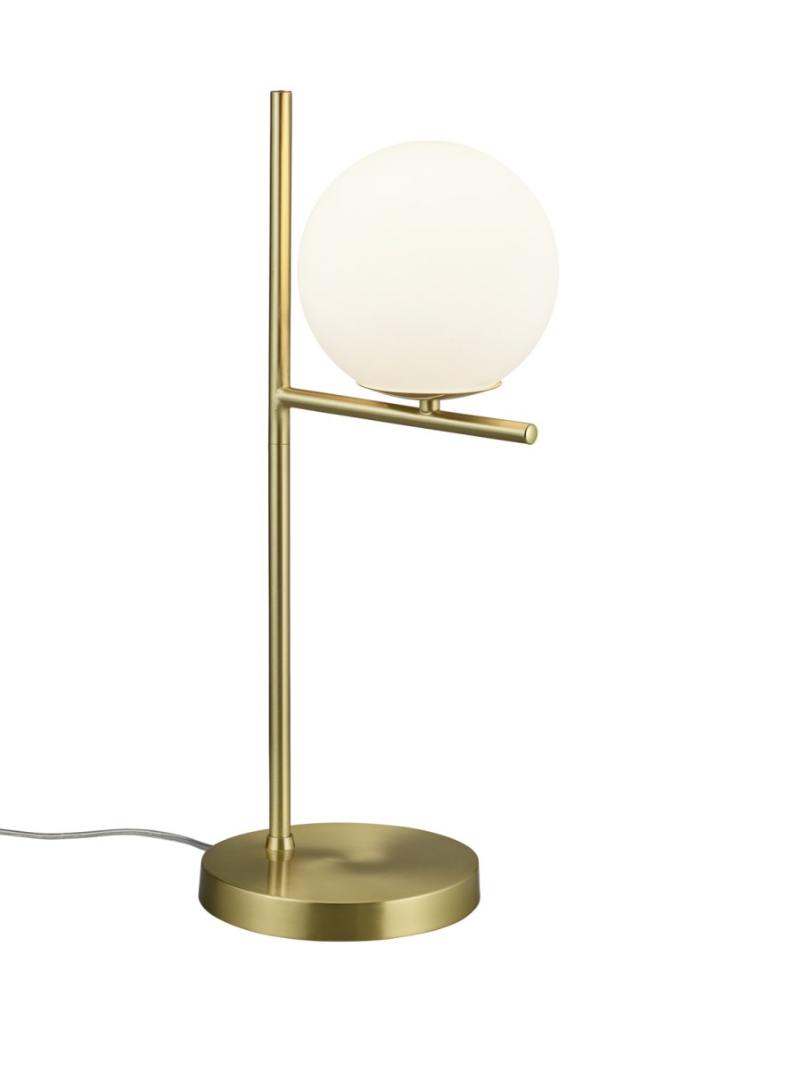 Pure 52cm Latón mate lámpara de mesa De Trio Lighting - Ya sea que prefieras un estilo de diseño interior claro y sencillo o uno más divertido, la lámpara de mesa PURE establece acentos decorativos y agrega un toque de elegancia a cualquier interior.