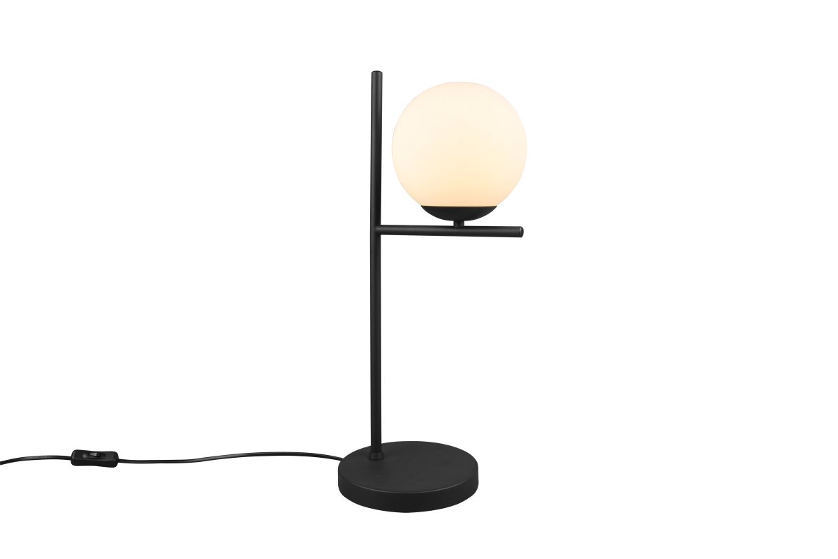 Pure 52cm Negro lámpara de mesa De Trio Lighting - Ya sea que prefieras un estilo de dise&ntilde;o interior claro y sencillo o uno m&aacute;s divertido, la l&aacute;mpara de mesa PURE establece acentos decorativos y agrega un toque de elegancia a cualquier interior.