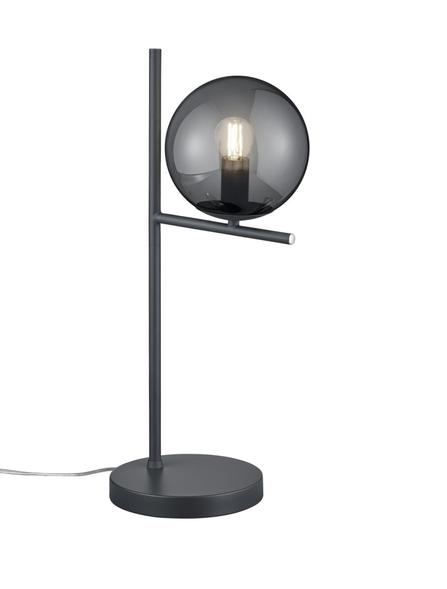 Pure 52cm Color humo lámpara de mesa De Trio Lighting - Ya sea que prefieras un estilo de diseño interior claro y sencillo o uno más divertido, la lámpara de mesa PURE establece acentos decorativos y agrega un toque de elegancia a cualquier interior.
