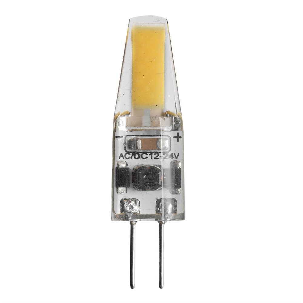 LED G4 Silicona 12V 1,5W 3000K Regulable Transparente De Unison - Con un alto valor CRI (90+), garantiza una excelente reproducci&oacute;n del color y, por lo tanto, es perfecto para entornos donde el color y la calidad de la luz son cruciales.