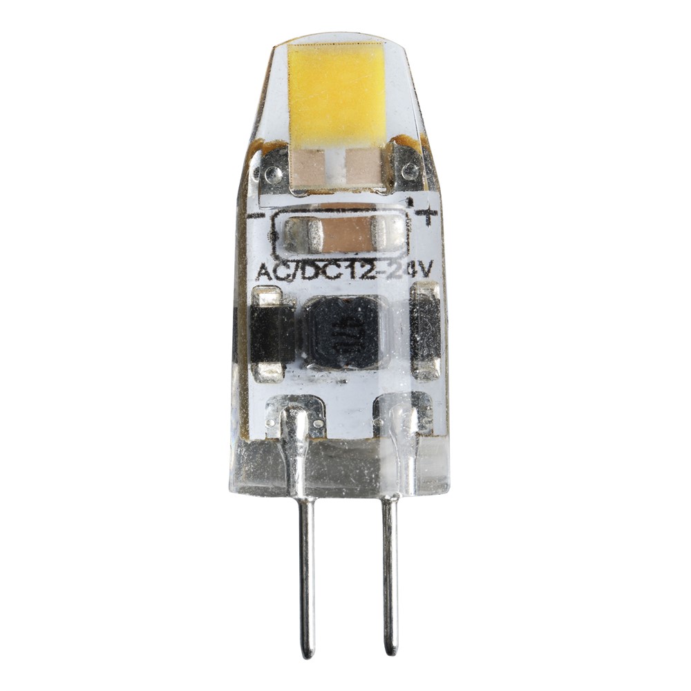 LED G4 1,1W 2500K Regulable Transparente De Unison - El LED G4 de silicona 12 V 1,1 W es una fuente de luz peque&ntilde;a y potente con un brillo c&aacute;lido en la superficie.