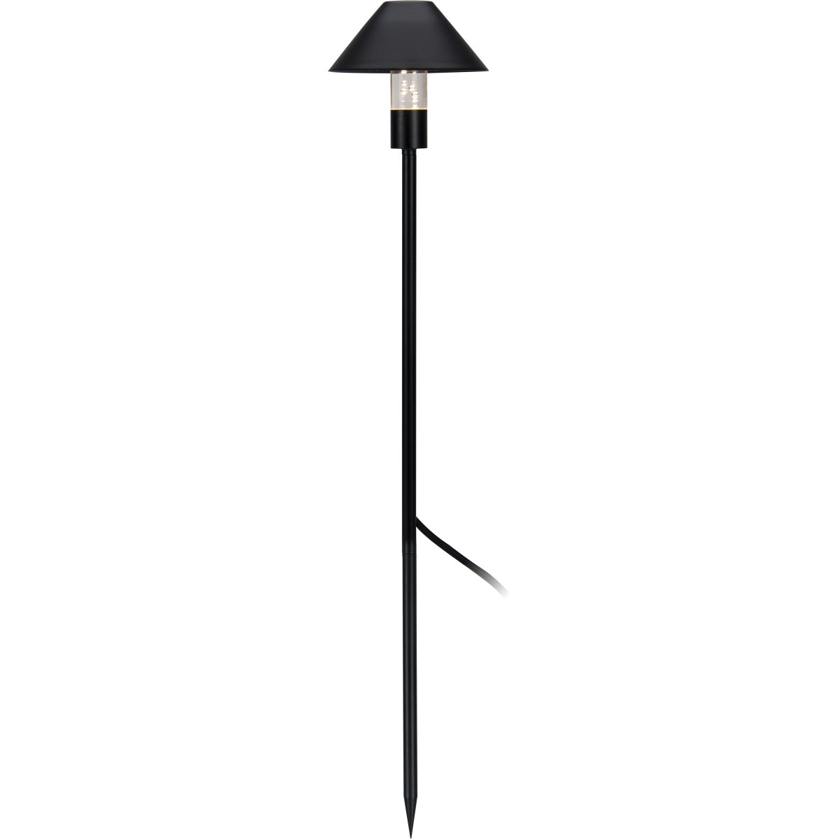 Apollo Negro De Lightson - Sin sombra, se crea una columna de luz que crea un brillo general que se ve bien en el césped ornamental bajo o alrededor del estanque del jardín.