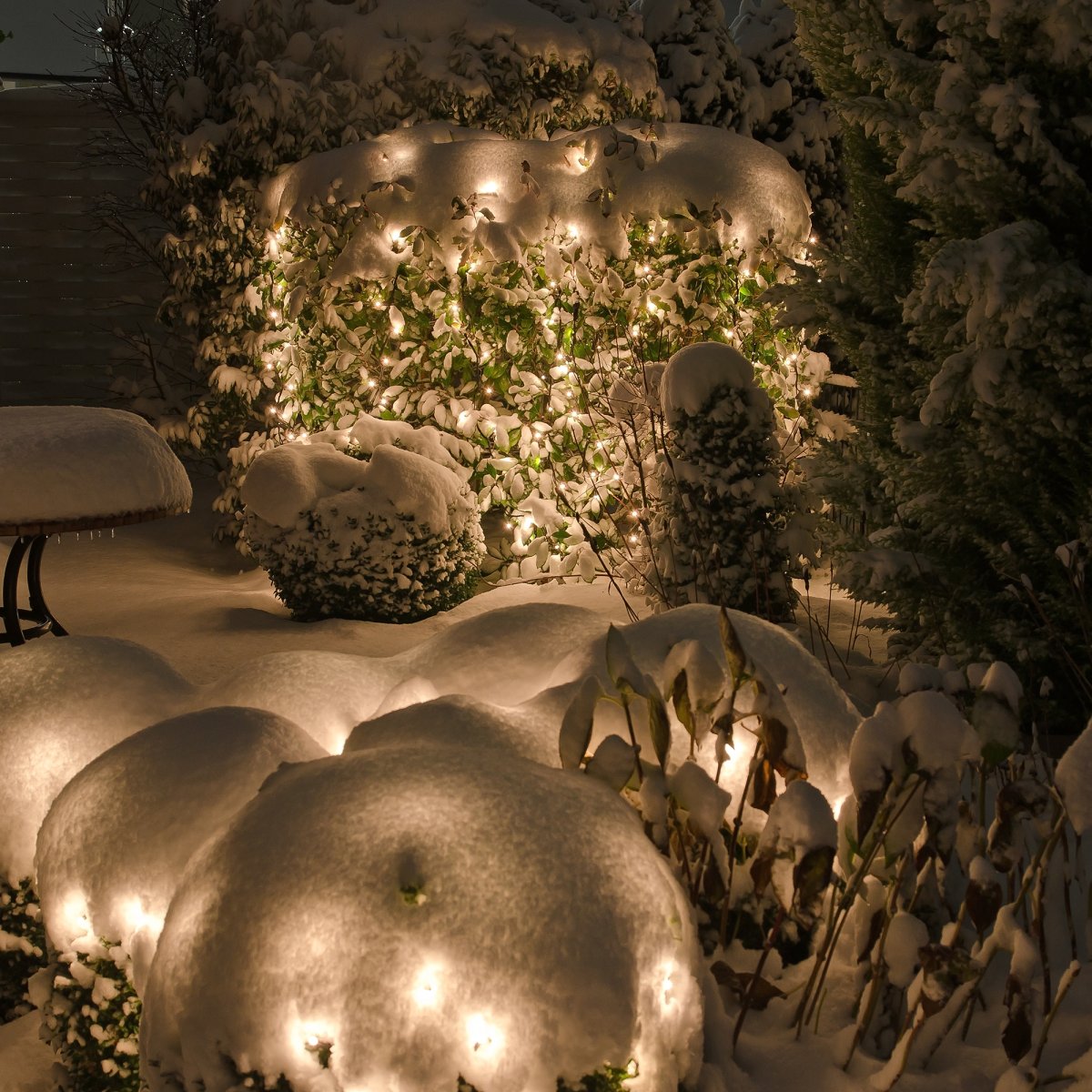 Net Verde oscuro De Lightson - La red tambi&eacute;n se puede colgar, por ejemplo, en una valla o en un seto de hoja perenne, de modo que pueda permanecer colgada todo el a&ntilde;o.
