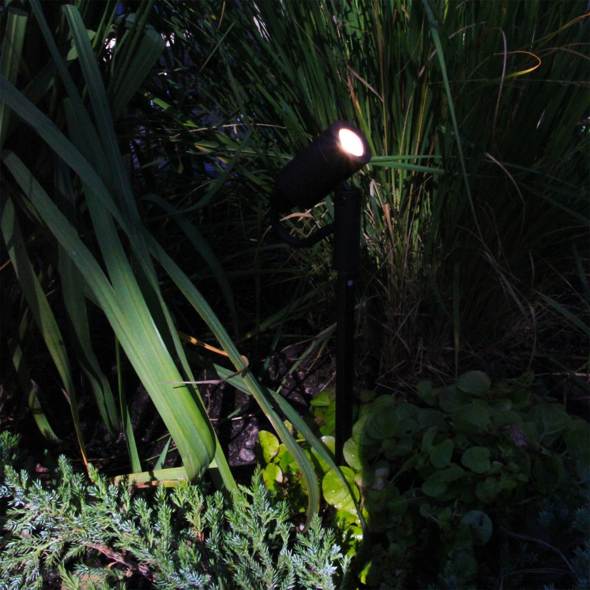 Astro Gris oscuro De Lightson - La luz se difunde maravillosamente y se puede dirigir tanto hacia arriba como hacia abajo, lo que hace que la lámpara sea adecuada para muchos tipos diferentes de arbustos y árboles, así como para aceras y caminos.