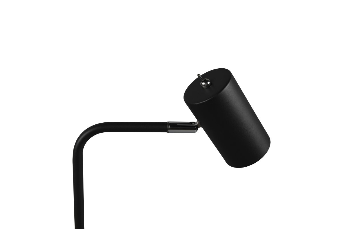Marley 45cm Negro lámpara de escritorio De Trio Lighting - El cabezal de la lámpara es orientable y se puede orientar tanto hacia arriba como hacia abajo, lo que la hace perfecta como punto de atracción en el escritorio o como iluminación de acento en la oficina.