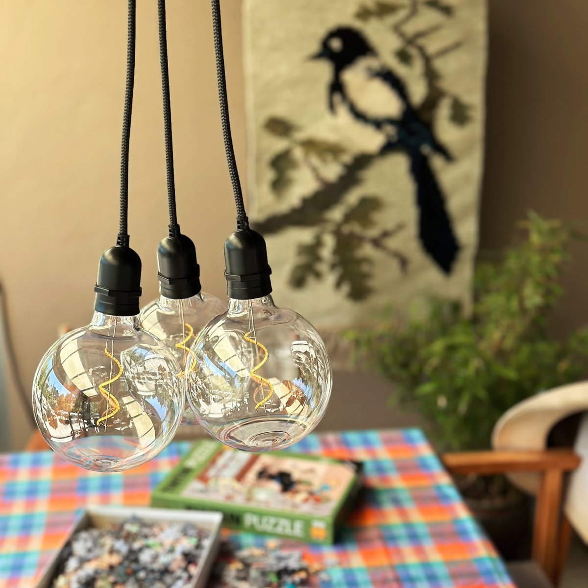 Deco bulb XL Transparente De Lightson - Esta bombilla decorativa con pantalla transparente resistente a la intemperie en formato XL (12 cm) es perfecta para la lámpara colgante Gravity, pero también para la lámpara de fiesta Cosy.