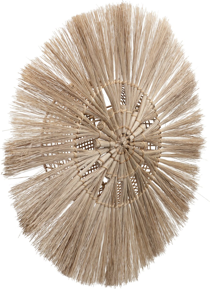 Amara Ø60 Naturaleza lámpara de pared De PR Home - El material natural puede variar de color, cada paraguas está hecho a mano y pueden ocurrir ligeras variaciones de tamaño.
