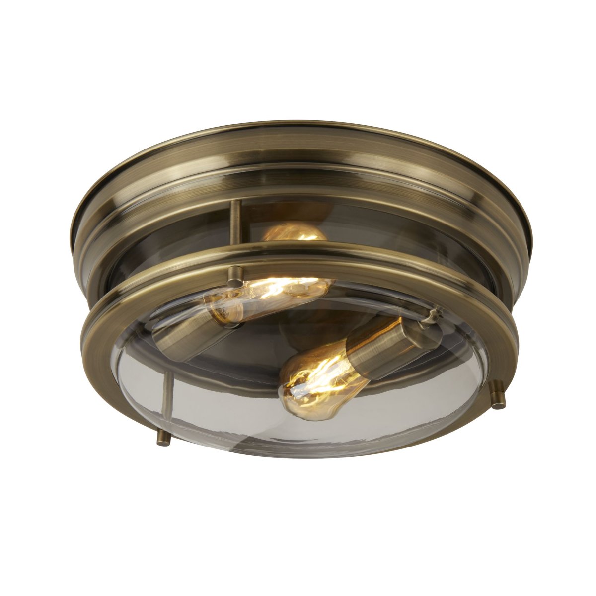 Glasgow Ø35 Latón antiguo lámpara de baño De Searchlight - Haga de esta lámpara un complemento elegante y práctico que elevará la decoración de su baño a un nuevo nivel.