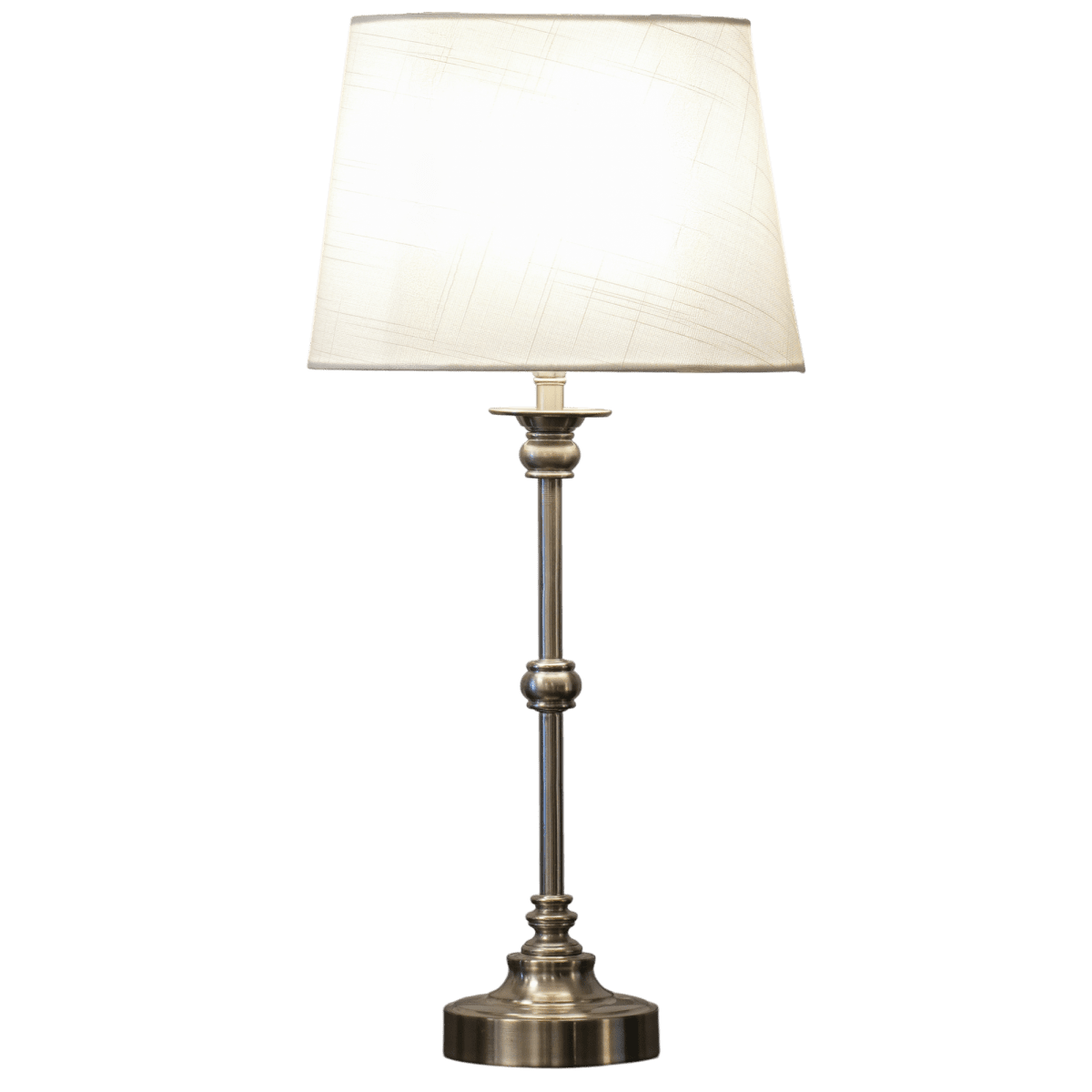 Axel Mini 50cm Plata/blanco roto lámpara de mesa De Lampan - La l&aacute;mpara incluye un cable de 2 metros, un interruptor y un enchufe.