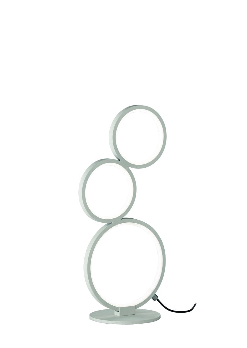 Rondo 45cm Blanco lámpara de mesa De Trio Lighting - La l&aacute;mpara de 45 cm de altura tiene un regulador de intensidad integrado, que se controla a trav&eacute;s del interruptor de cable y permite ajustar de forma flexible el brillo de la l&aacute;mpara.