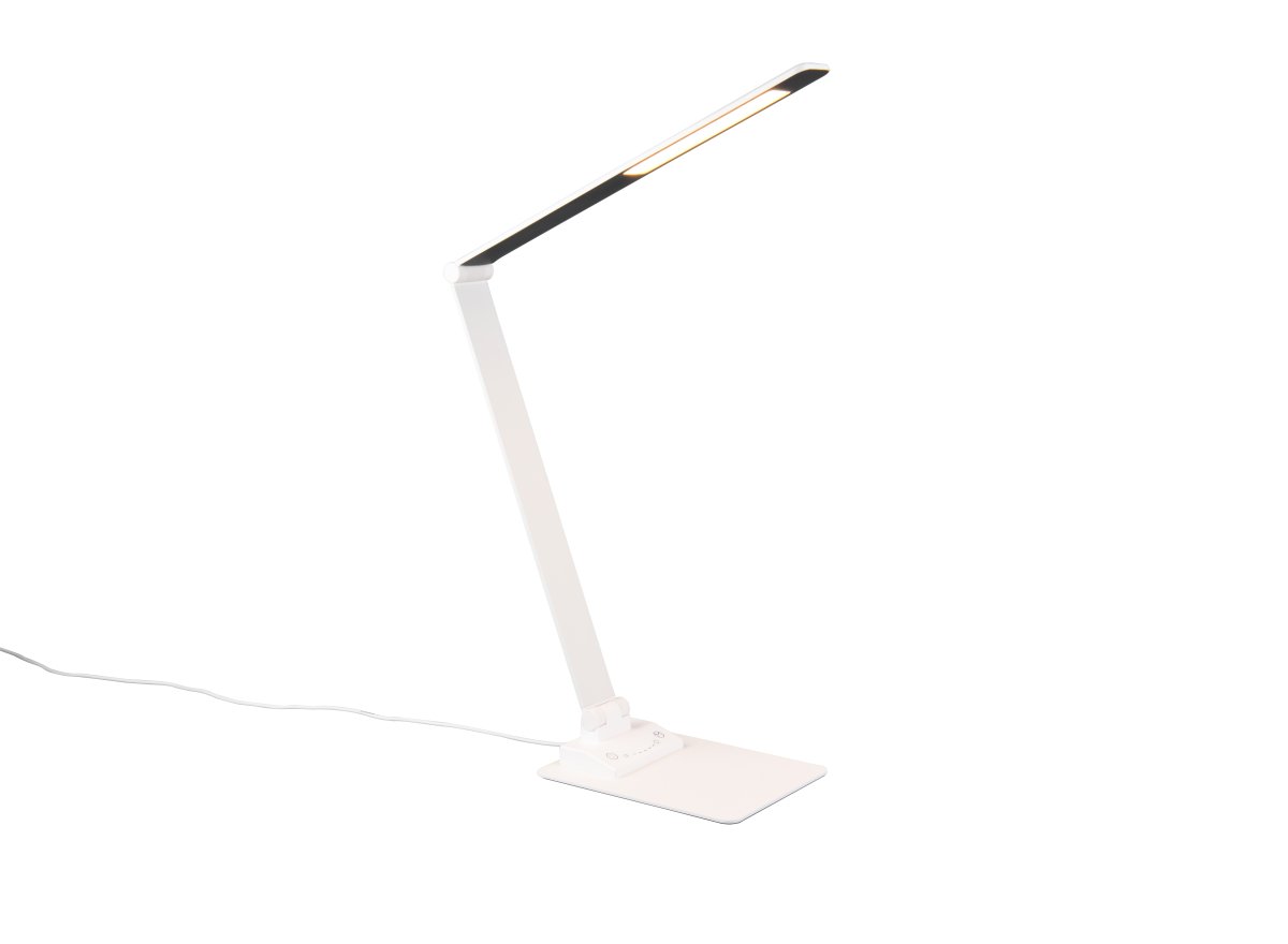 Travis 70cm Blanco lámpara de escritorio De Trio Lighting - 