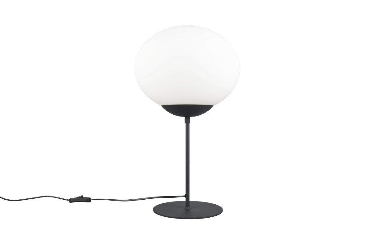 Fomento 52cm Negro lámpara de mesa De Trio Lighting - La lámpara de mesa FOMENTO aporta un toque suave a un aparador o a una mesita de noche.