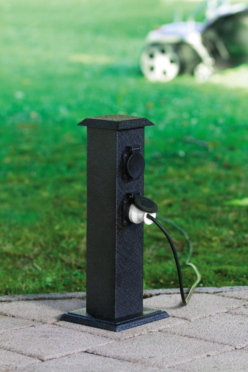 Park 40cm Negro balizas De Eglo - Gracias a su robusta construcci&oacute;n y su grado de protecci&oacute;n IP44, es ideal para uso en exteriores.