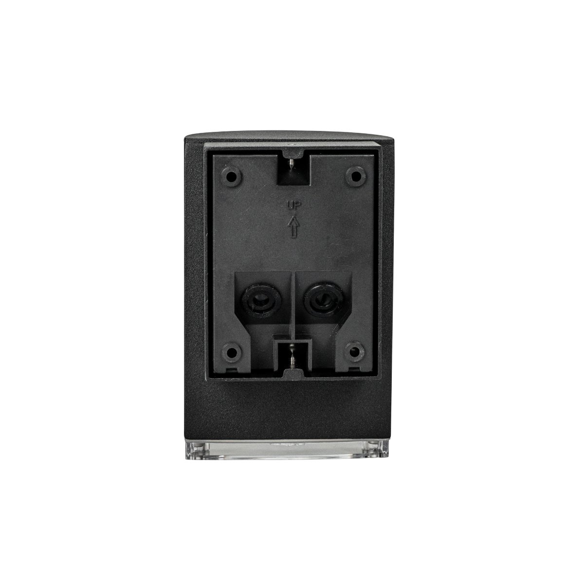 Ribe Negro lámpara de exterior De Dyberg Larsen - El aplique de exterior Ribe Down, fabricado en aluminio negro mate, es una lámpara funcional que, a pesar de su tamaño, proporciona una buena iluminación exterior.
